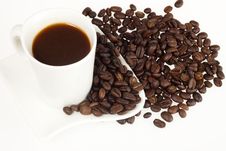 Coffee Cup And Grain Stock Images Coffee Cup And Grain Stock Images