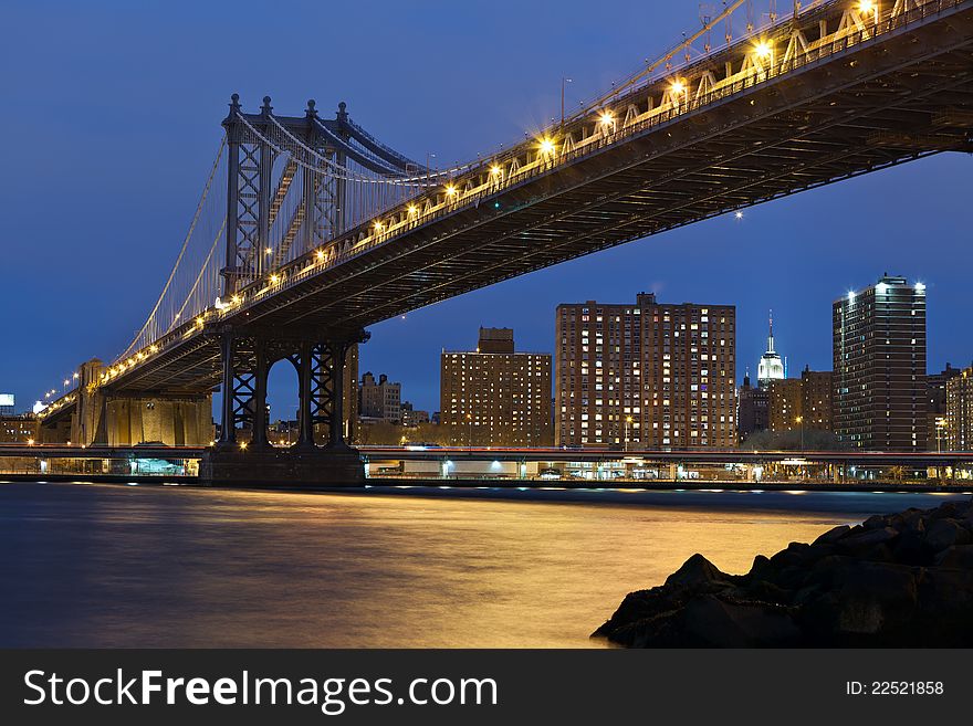 Manhattan Bridge, New York City.