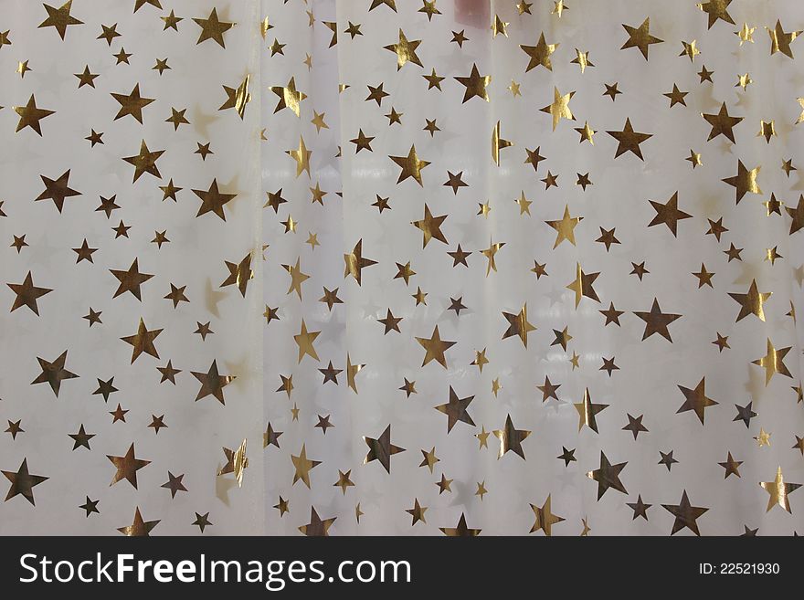 Background with decorative stars for Christmas