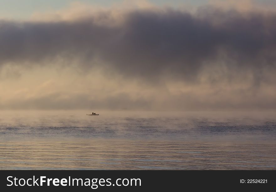 Morning Fog Over The Sea