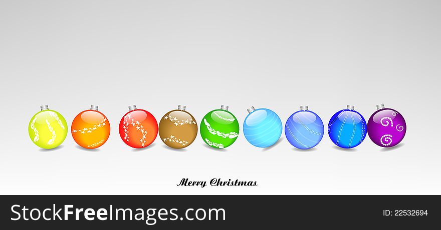 Christmas lights set of balls. Christmas lights set of balls