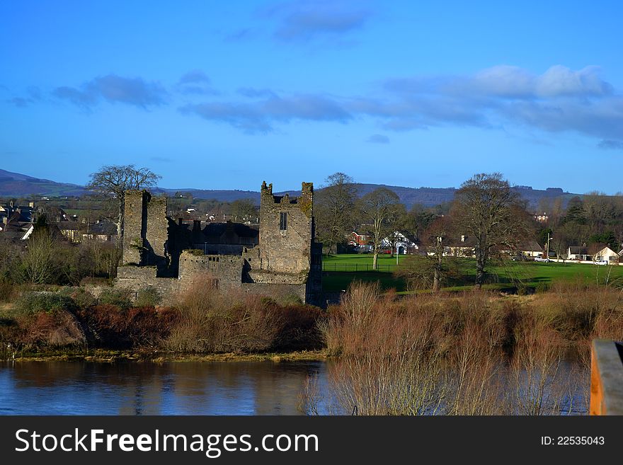 Ormonde castle in carrick on suir, winter, ireland