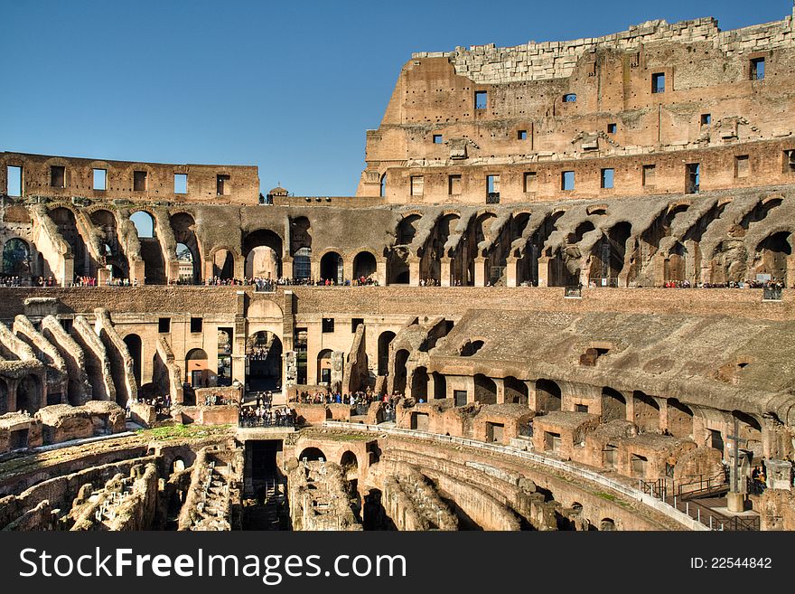 Inside The Colosseum, Rome