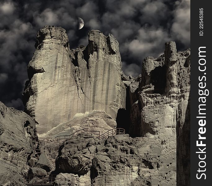 Solomon pillars in Timna park, Israel