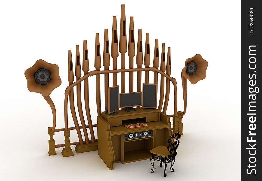 Creative home desktop, with powerful sound