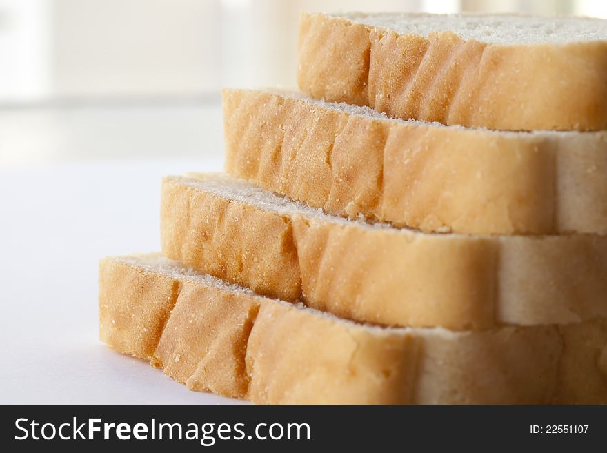 Delicious sliced bread spreads and eat only. Delicious sliced bread spreads and eat only
