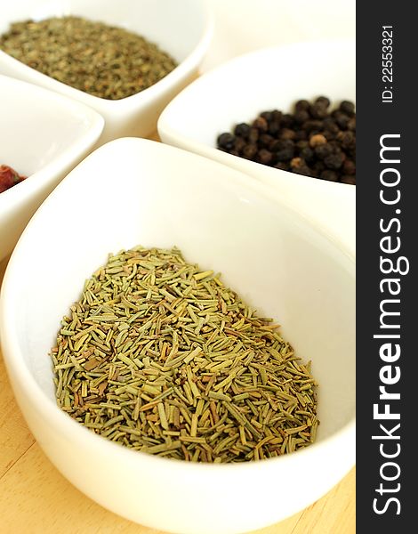 Dry rosemary and other spices