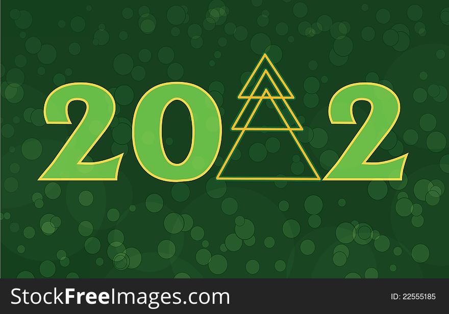 Happy New Year 2012 - illustration