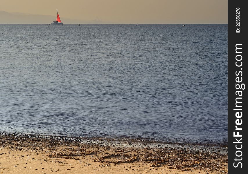 Message of 2012 New Year has came on the gold sandy beach of the Red Sea near Eilat. Message of 2012 New Year has came on the gold sandy beach of the Red Sea near Eilat