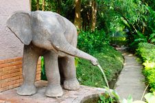 Elephant Fountain Royalty Free Stock Image