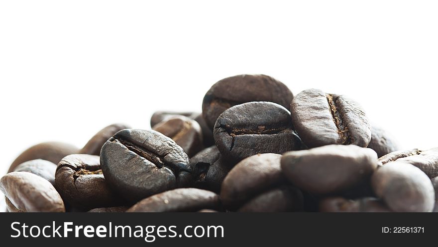 Coffee Beans with white background