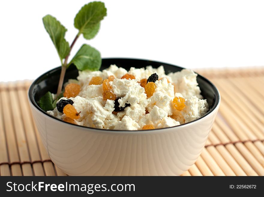 Round Bowl With A Delicious Cream Cheese