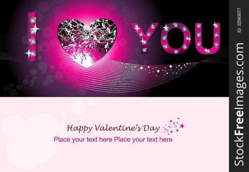 Valentine Day Wallpaper & Greeting Card