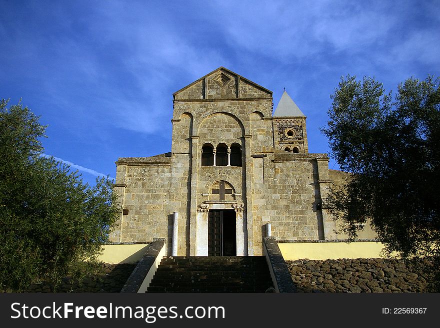Santa Giusta church in Oristano, Sardinia. Santa Giusta church in Oristano, Sardinia.