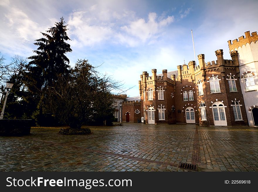 Inner yard of the castle in Boxtel, Netherlands. Inner yard of the castle in Boxtel, Netherlands