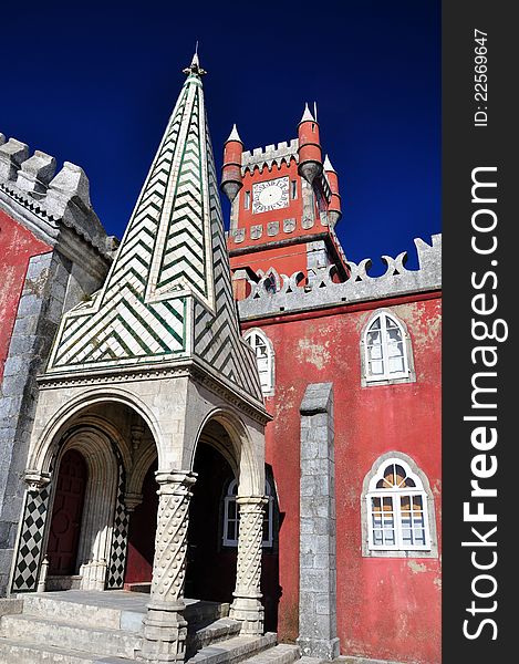 Pena palace at sintra, near lisbon, portugal