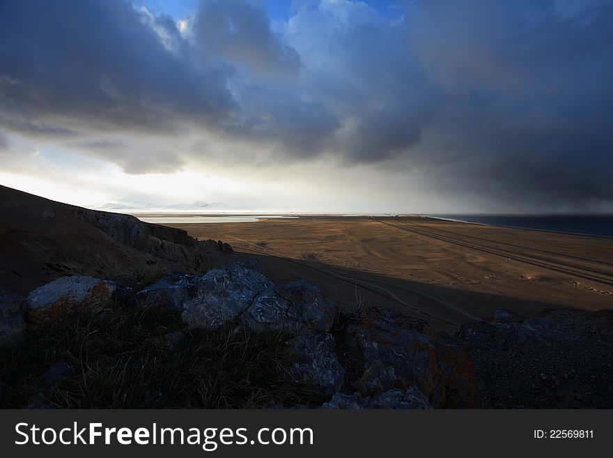 Sunrise at Namtso Lake