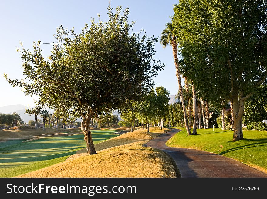 Cart Path at Golf Course.  This is at PGA West in La Quinta California.