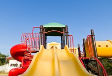 Colorful Playground And Blue Sky Royalty Free Stock Image Colorful Playground And Blue Sky Royalty Free Stock Image
