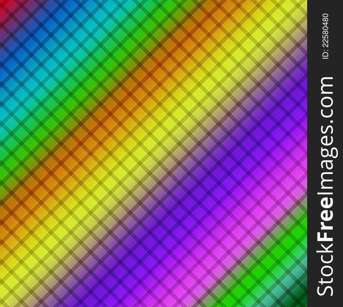 Colored background of checkers and intersecting overlay lines. Colored background of checkers and intersecting overlay lines