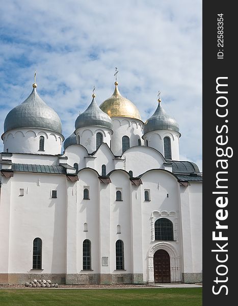 Saint Sophia cathedral in Kremlin of Great Novgorod Russia. Saint Sophia cathedral in Kremlin of Great Novgorod Russia