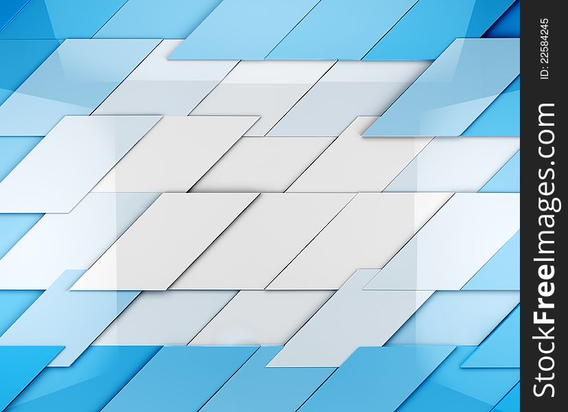 Abstract background with blue cubes