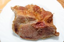 Feast Cooked Meats Royalty Free Stock Photos