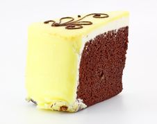 Chocolate Brownie With Vanilla Royalty Free Stock Images Chocolate Brownie With Vanilla Royalty Free Stock Images