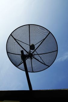 Satellite Dish In Blue Sky Stock Image Satellite Dish In Blue Sky Stock Image