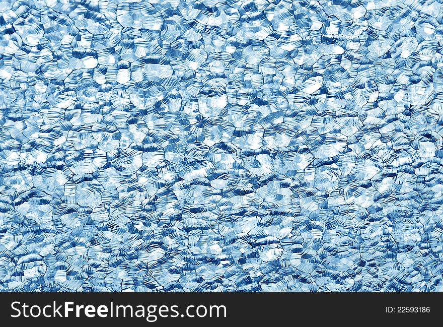 A Background Blue Glass Relief