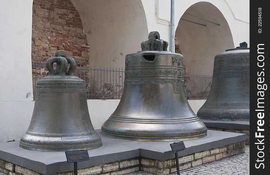 Novgorod, Kremlin, taken from the old bells of the belfry. Novgorod, Kremlin, taken from the old bells of the belfry