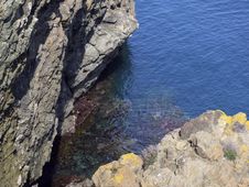 Sea Between The Rocks Stock Photos Sea Between The Rocks Stock Photos