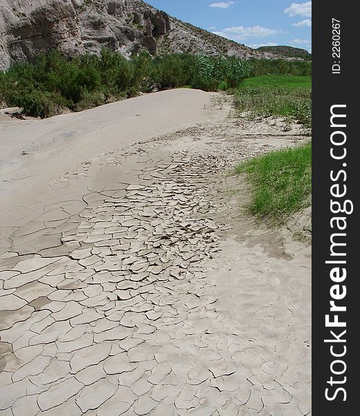 Rio Grande river bed in Big Bend national park