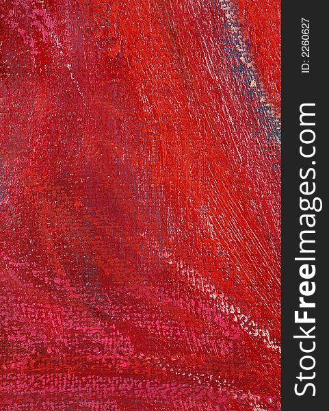 Texture - red painted canvas background. Texture - red painted canvas background