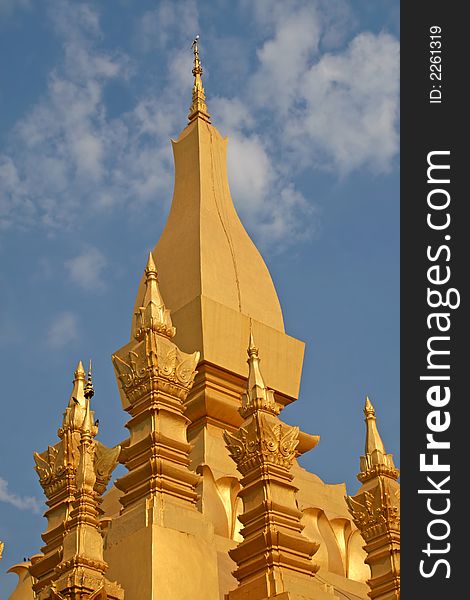 Pha That Luang - Buddhist monument in Vientiane, Laos