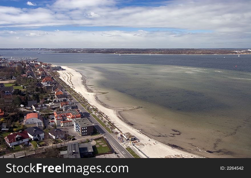The Baltic Sea Beach resort of Laboe, near Kiel, Germany. The Baltic Sea Beach resort of Laboe, near Kiel, Germany.