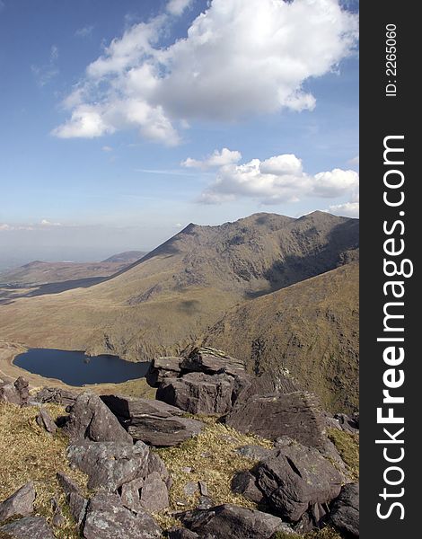 A view from a mountain in kerry. A view from a mountain in kerry