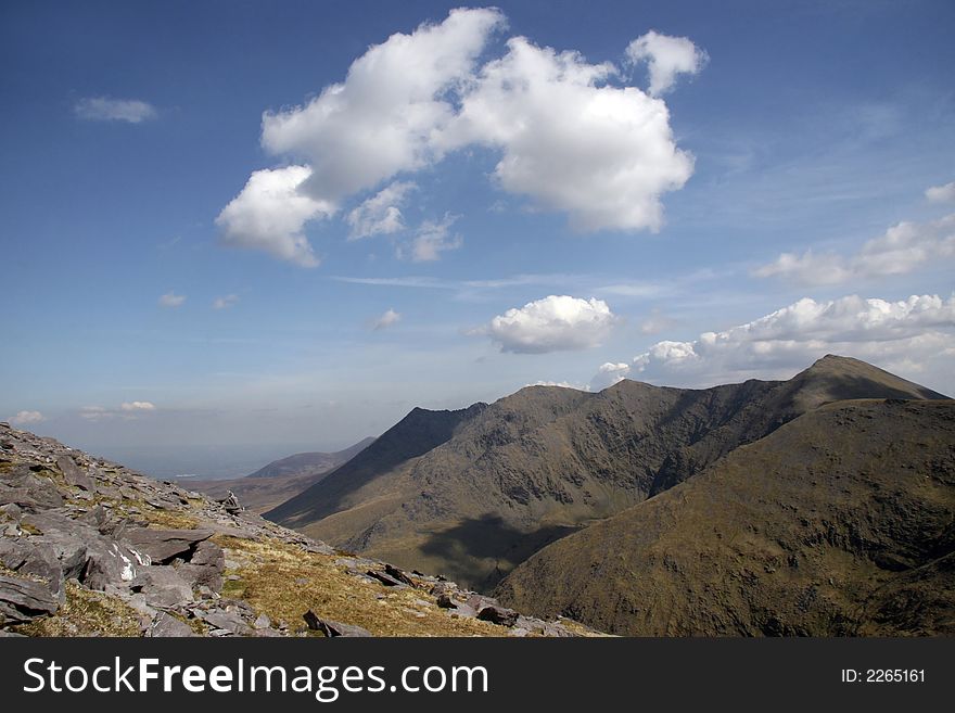 A view from a mountain in kerry. A view from a mountain in kerry