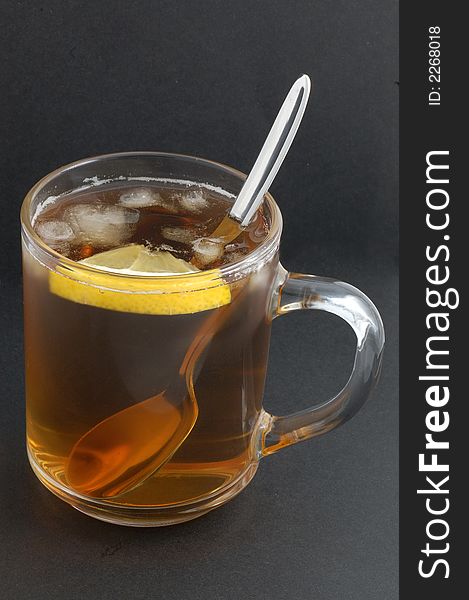 Cup of tea with ice