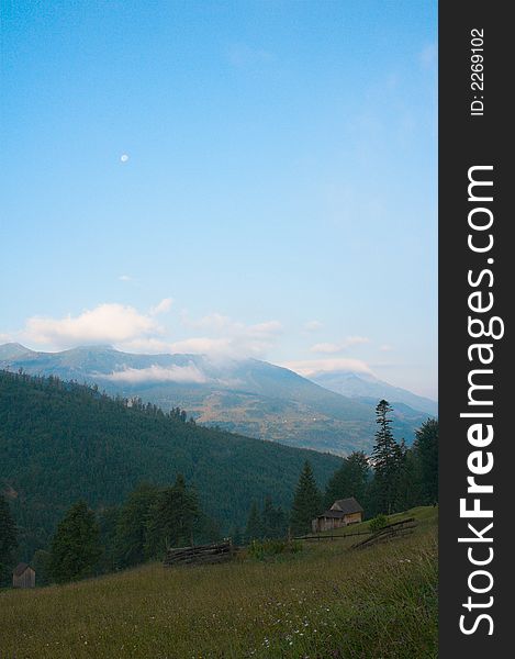 Mountain landscape in the summer. Mountain landscape in the summer