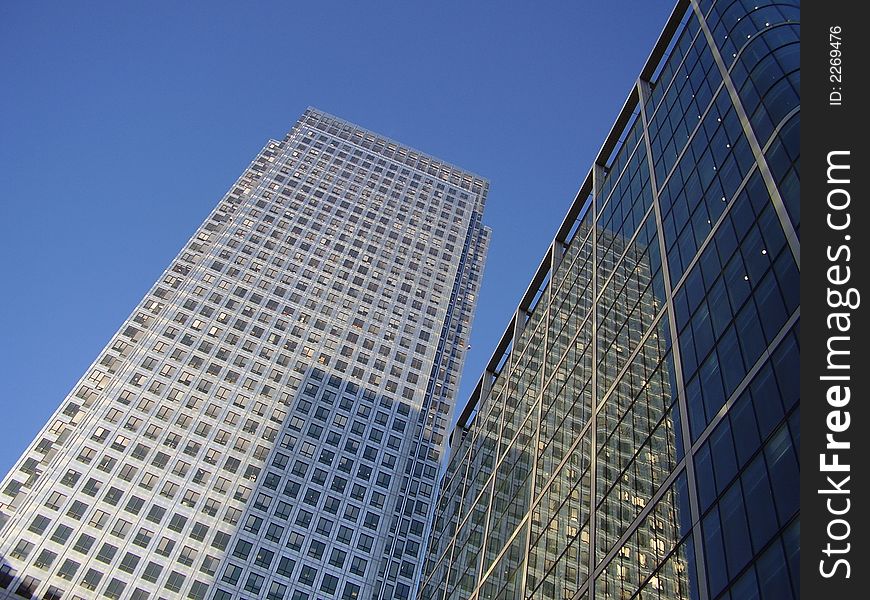 High Skyscraper in Canary Warf, London