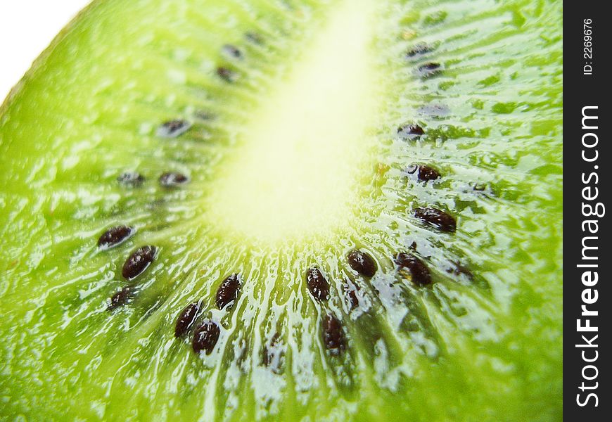 Great Photography of a Kiwi Fruit from a very close view