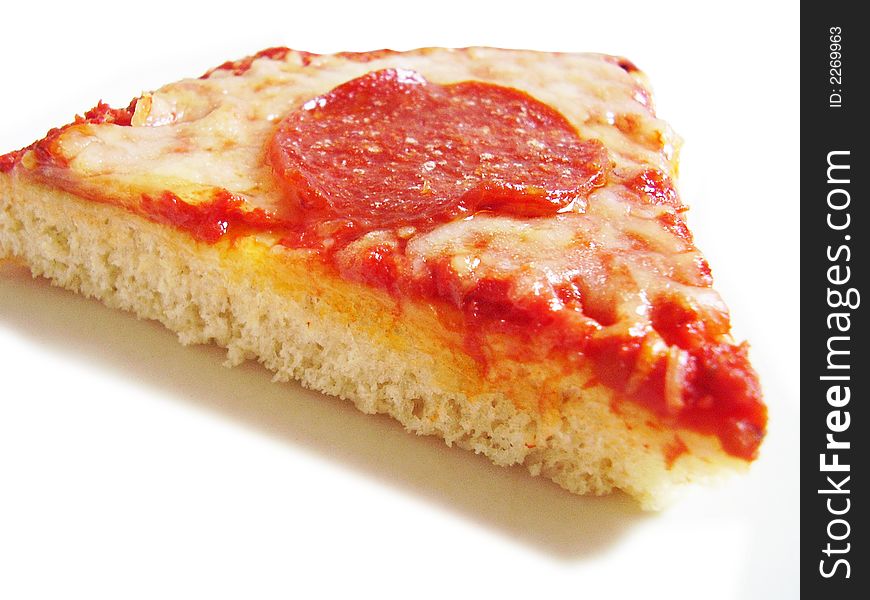 Pepperoni Pizza in a nice and close view of the pepperoni