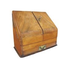 Vintage Wooden Case Isolated Royalty Free Stock Images Vintage Wooden Case Isolated Royalty Free Stock Images