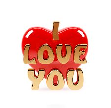 I Love You Text And Red Heart Stock Images I Love You Text And Red Heart Stock Images