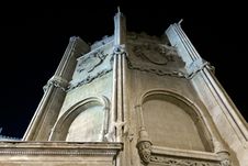 Cathedral Church Of Murcia At Night Royalty Free Stock Photos