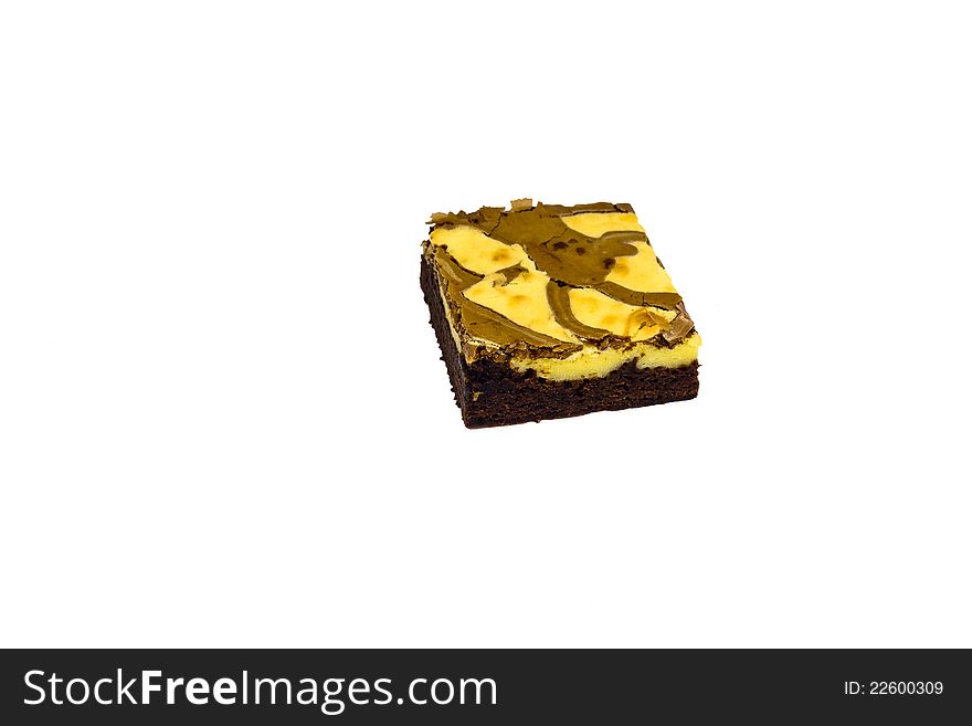 Brownies Isolated On White