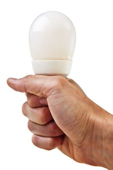 Modern Electricity Saving Lightbulb. Royalty Free Stock Photo Modern Electricity Saving Lightbulb. Royalty Free Stock Photo
