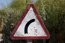 Old Road Sign Stock Photography Old Road Sign Stock Photography