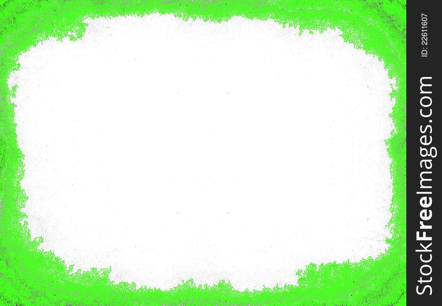 Green Abstract Rectangle Frame